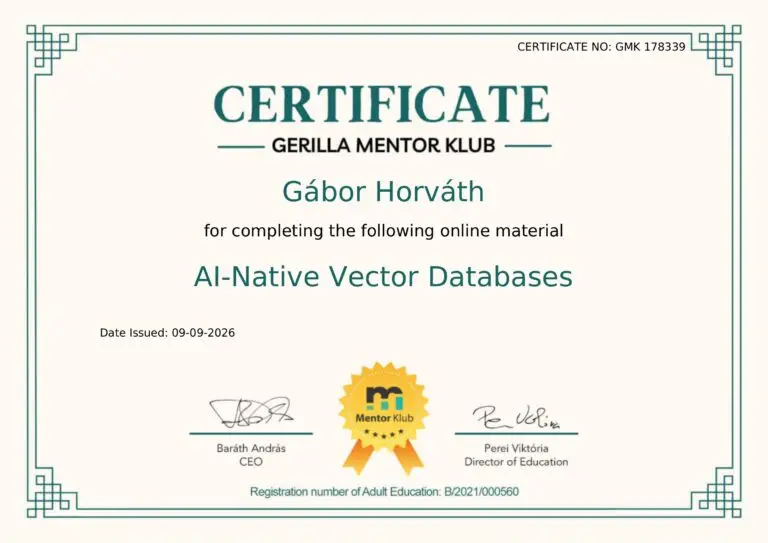 Home Gerilla Mentor Klub – AI-Native Vector Databases